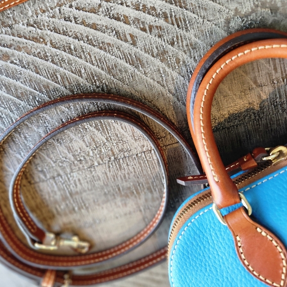 New With Tags! Gorgeous blue convertible Dooney & Bourke bag! Stunning color. - Picture 7 of 16